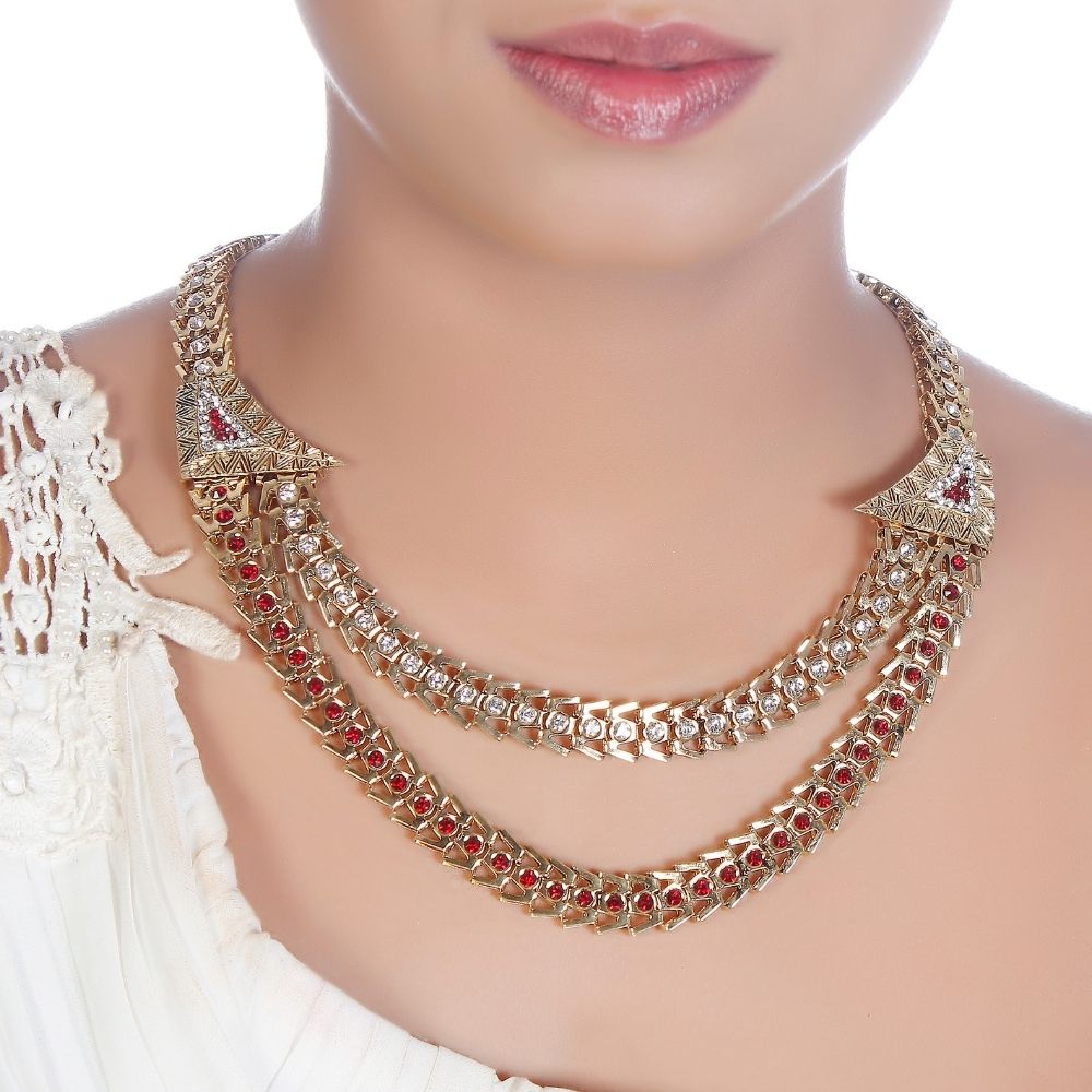 The99Jewel Exclusive Austrian Stone Necklace Set Stylish Jewelry for Women