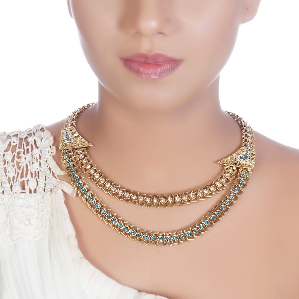 The99Jewel Exclusive Austrian Stone Necklace Set Stylish Jewelry for Women