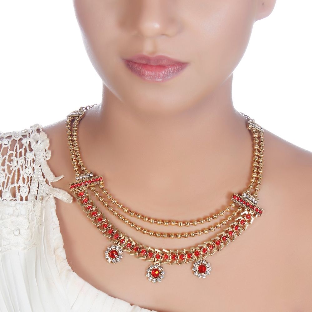 The99Jewel Sparkling Austrian Stone Long Necklace Set