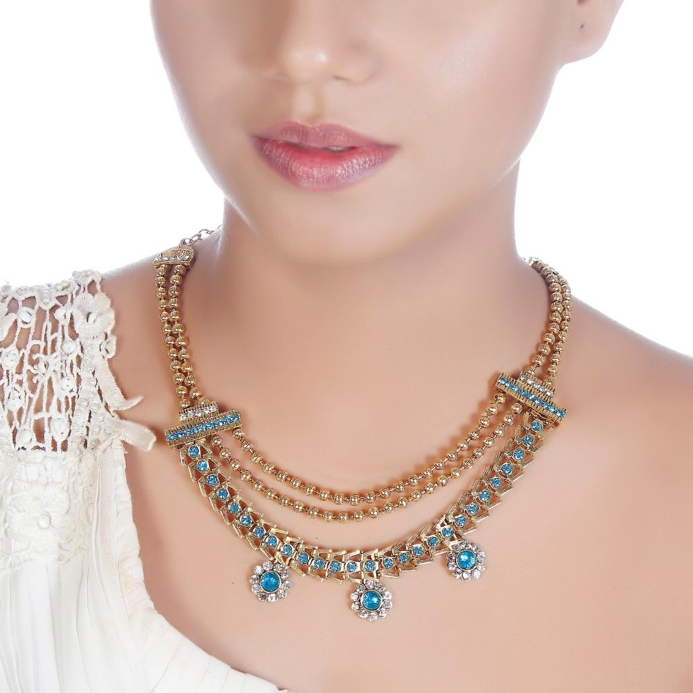 The99Jewel Exclusive Austrian Stone Necklace Set Stylish Jewelry for Women