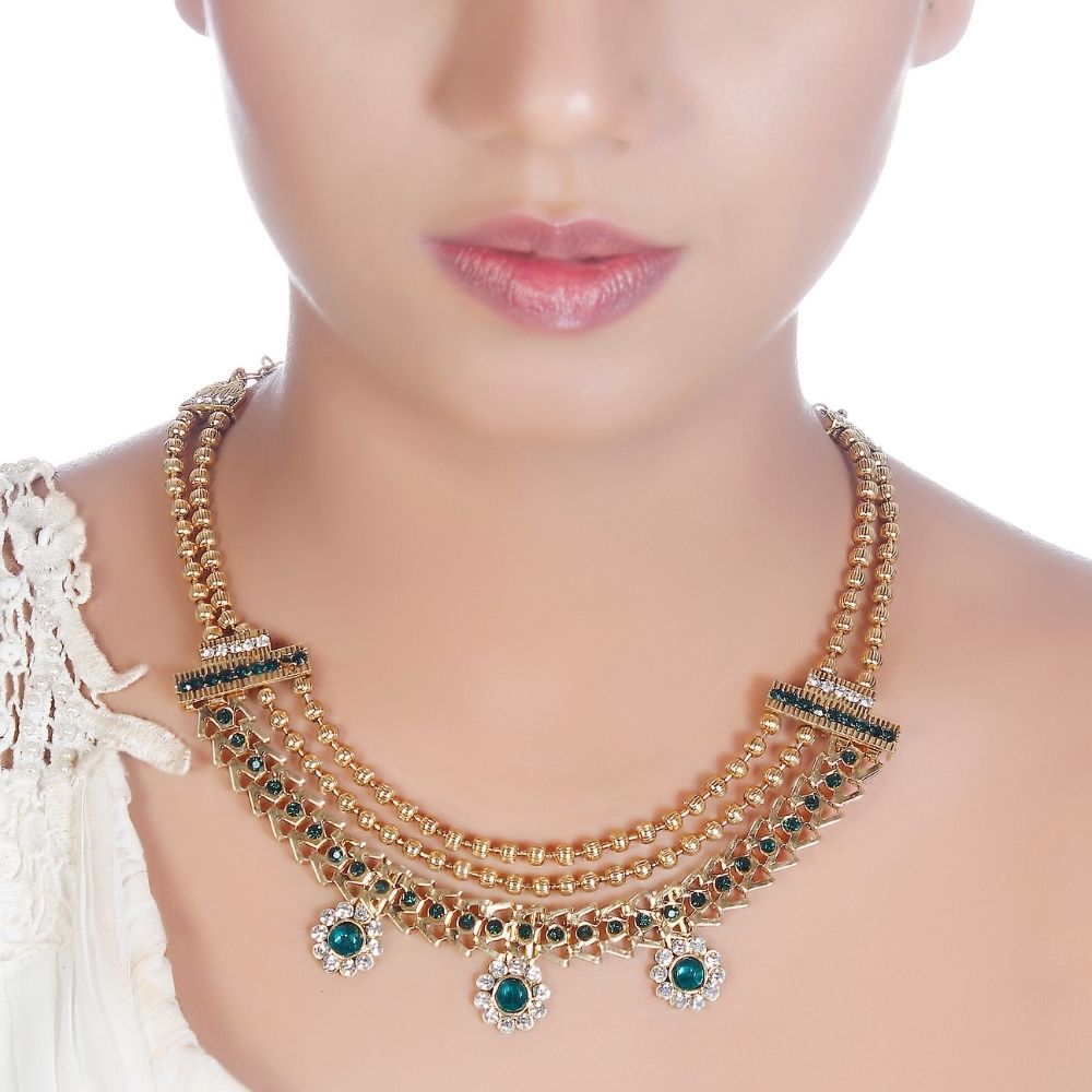 The99Jewel Exclusive Austrian Stone Necklace Set Stylish Jewelry for Women