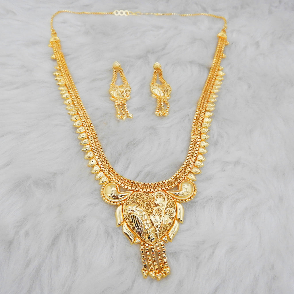 The99Jewel Gold Look FormingTraditional Necklace Set  Elegant Jewelry for Women (Assorted Design )