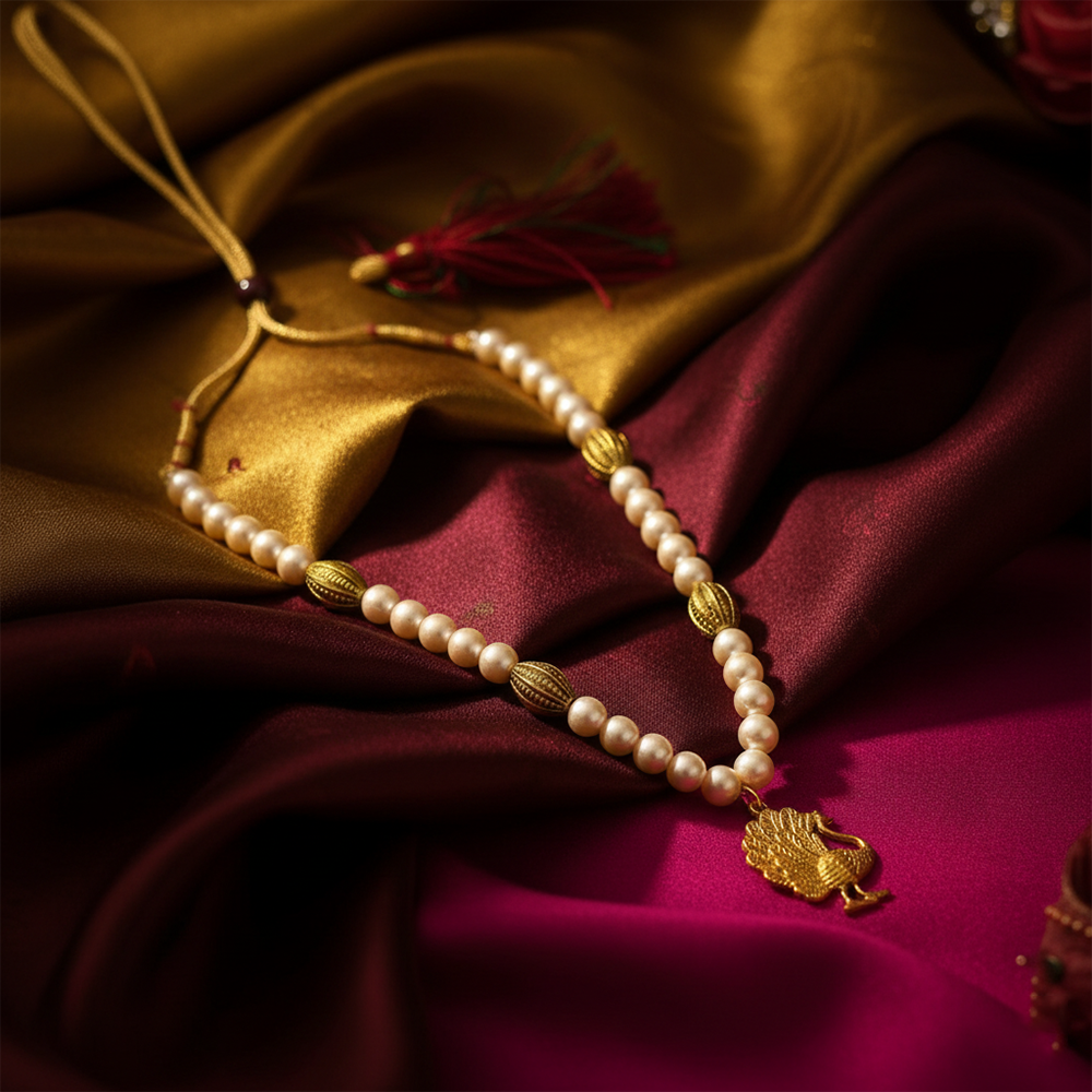 The99Jewel Gold Plated Assorted Design Pearl Necklace Set (Any Design)