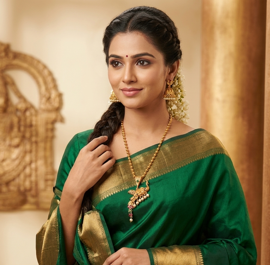 The99Jewel Traditional Temple Look Necklace Set for Women | Elegant South Indian Ethnic Jewellery