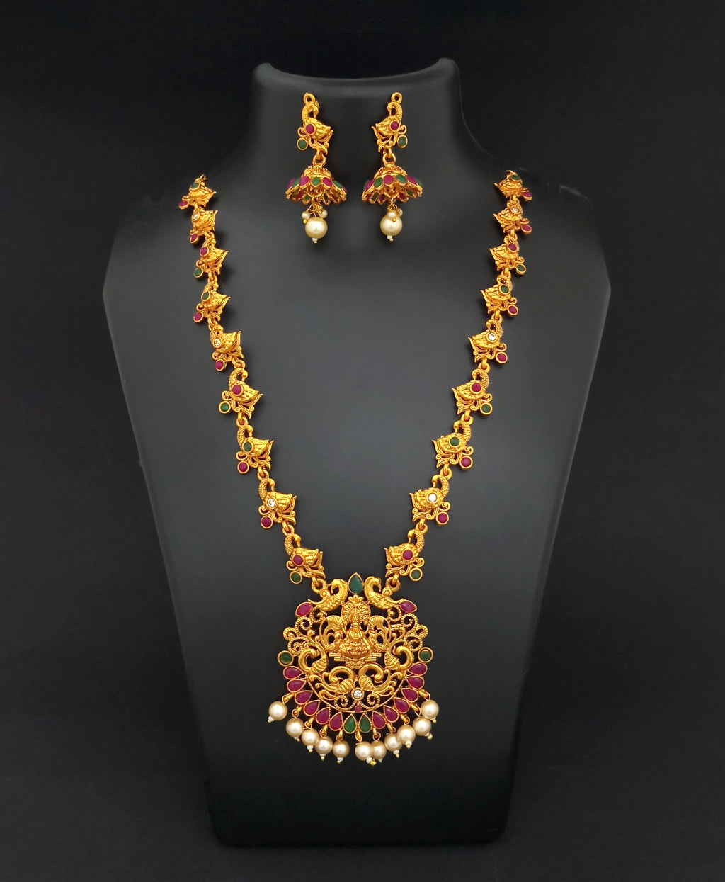 The99Jewel Festive Temple Look Necklace Set | South Indian Traditional Jewellery Collection