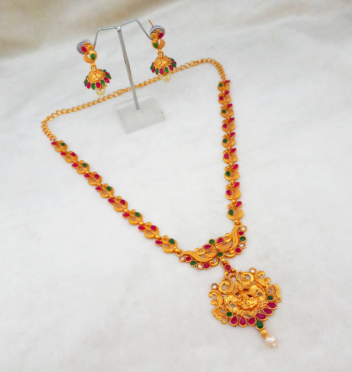 The99Jewel Festive Temple Look Necklace Set | South Indian Traditional Jewellery Collection