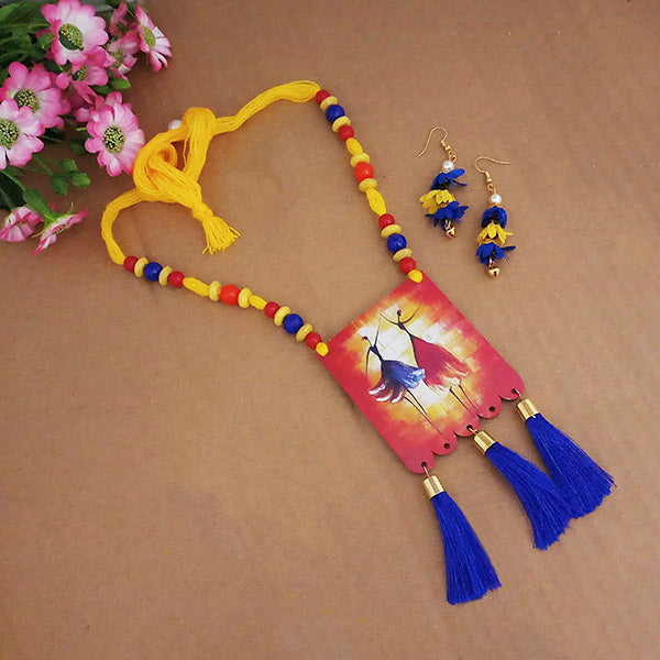 The99Jewel Digital Printed Wooden Necklace Set