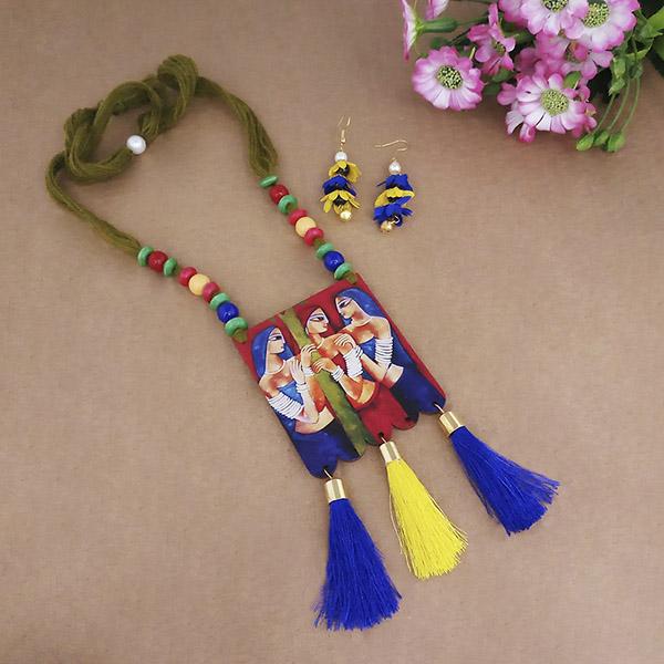 The99Jewel Digital Printed Wooden Necklace Set