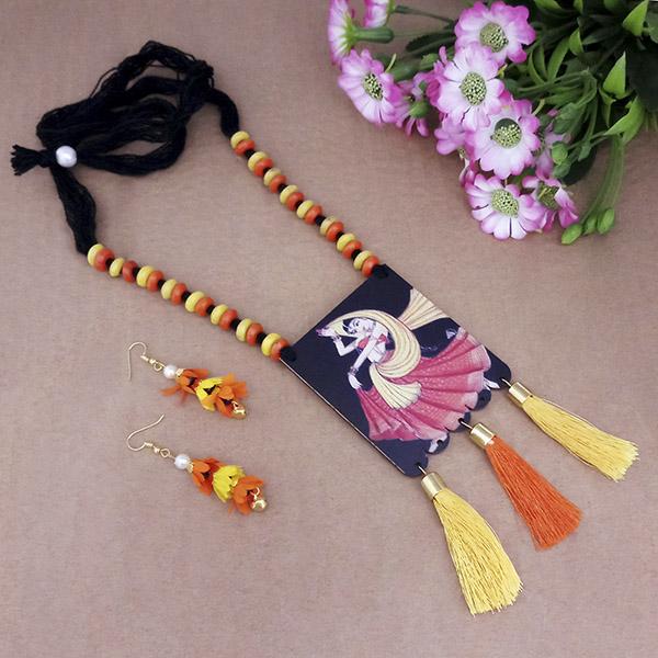 The99Jewel Digital Printed Wooden Necklace Set