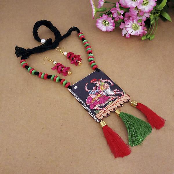 The99Jewel Digital Printed Wooden Necklace Set