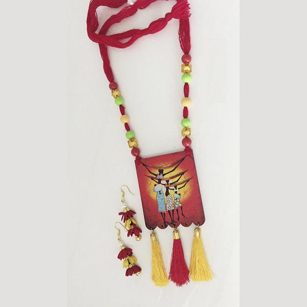 The99Jewel Digital Printed Wooden Necklace Set