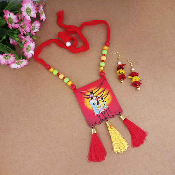 The99Jewel Digital Printed Wooden Necklace Set