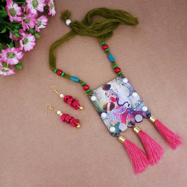 The99Jewel Digital Printed Wooden Necklace Set