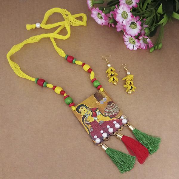 The99Jewel Digital Printed Wooden Necklace Set