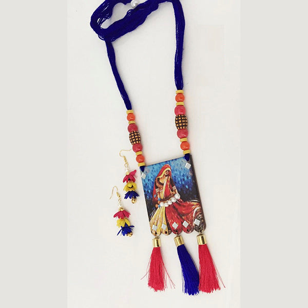 The99Jewel Digital Printed Wooden Necklace Set