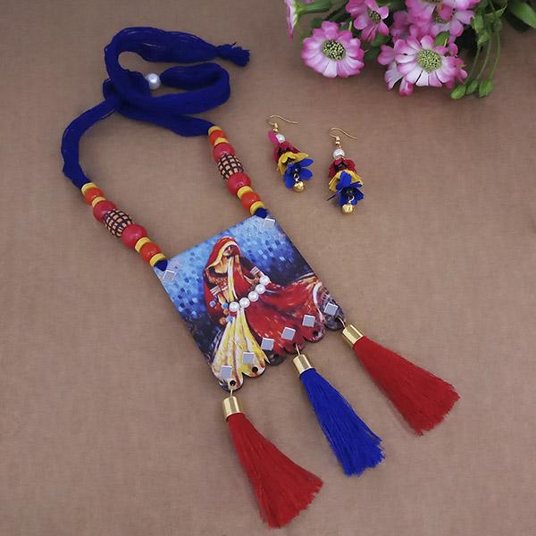 The99Jewel Digital Printed Wooden Necklace Set