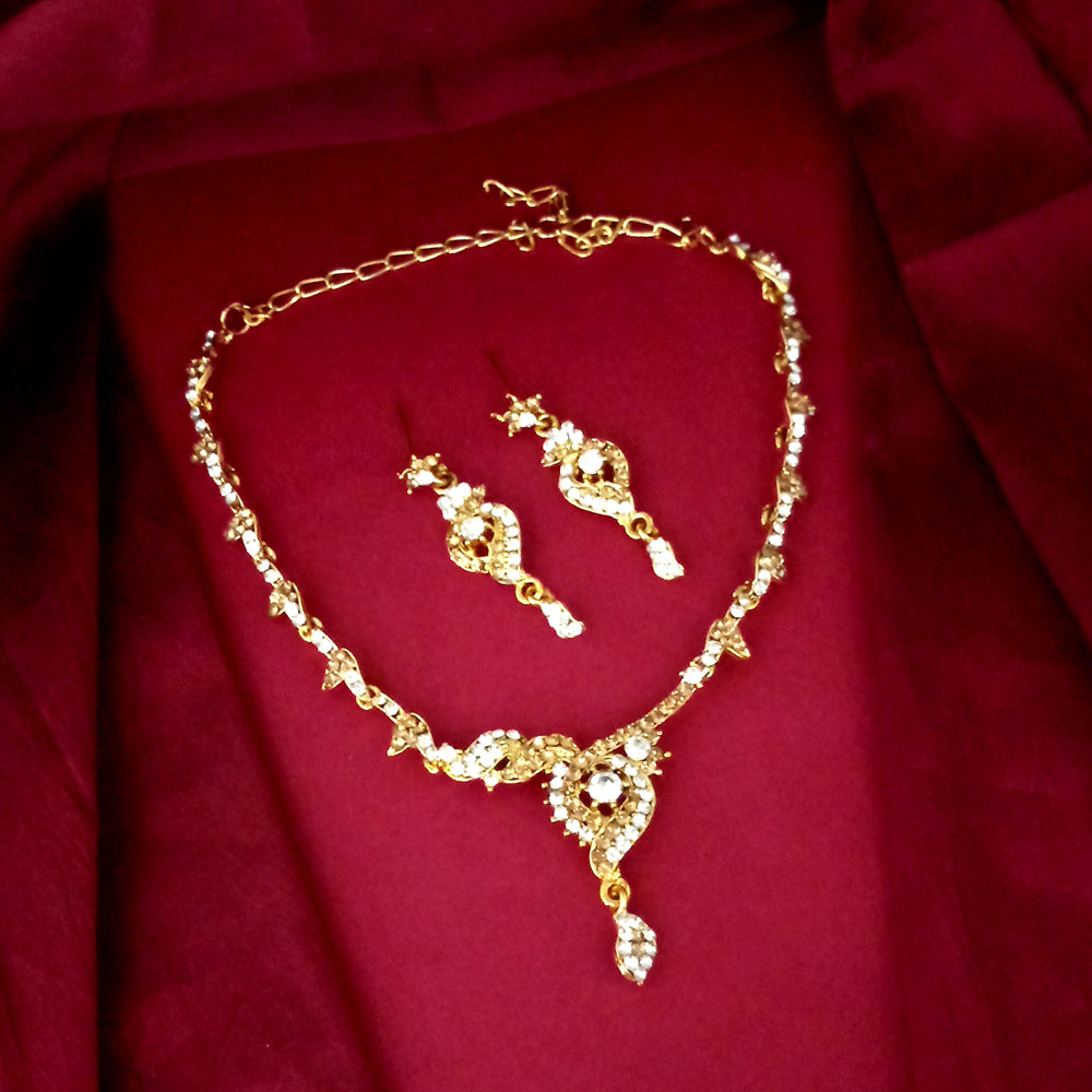 The99Jewel Gold Plated Elegant Austrian Stone Necklace set
