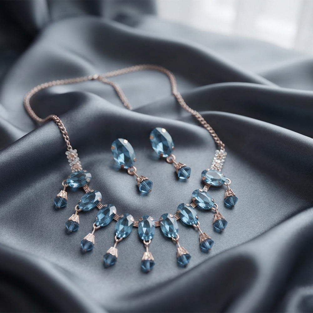 The99Jewel Exclusive Crystal Stone Celebration Necklace Set