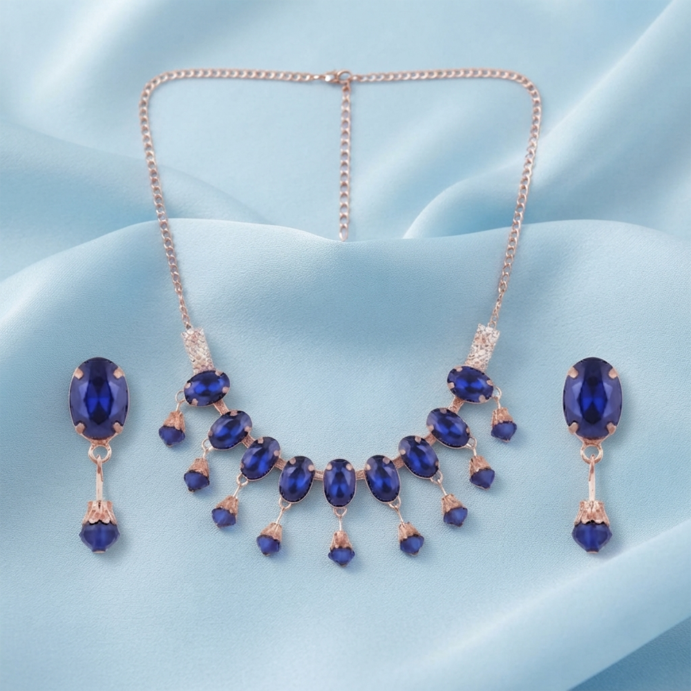 The99Jewel Exclusive Crystal Stone Celebration Necklace Set