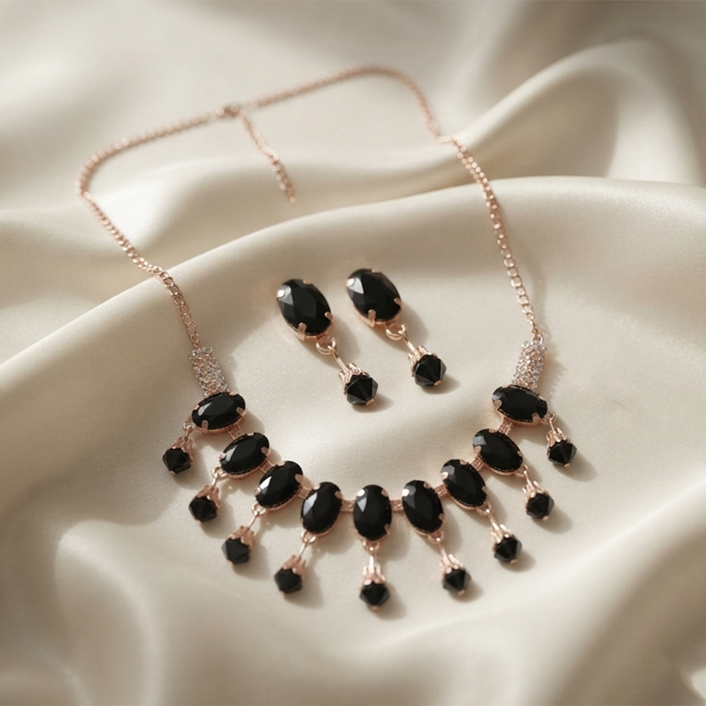 The99Jewel Exclusive Crystal Stone Celebration Necklace Set