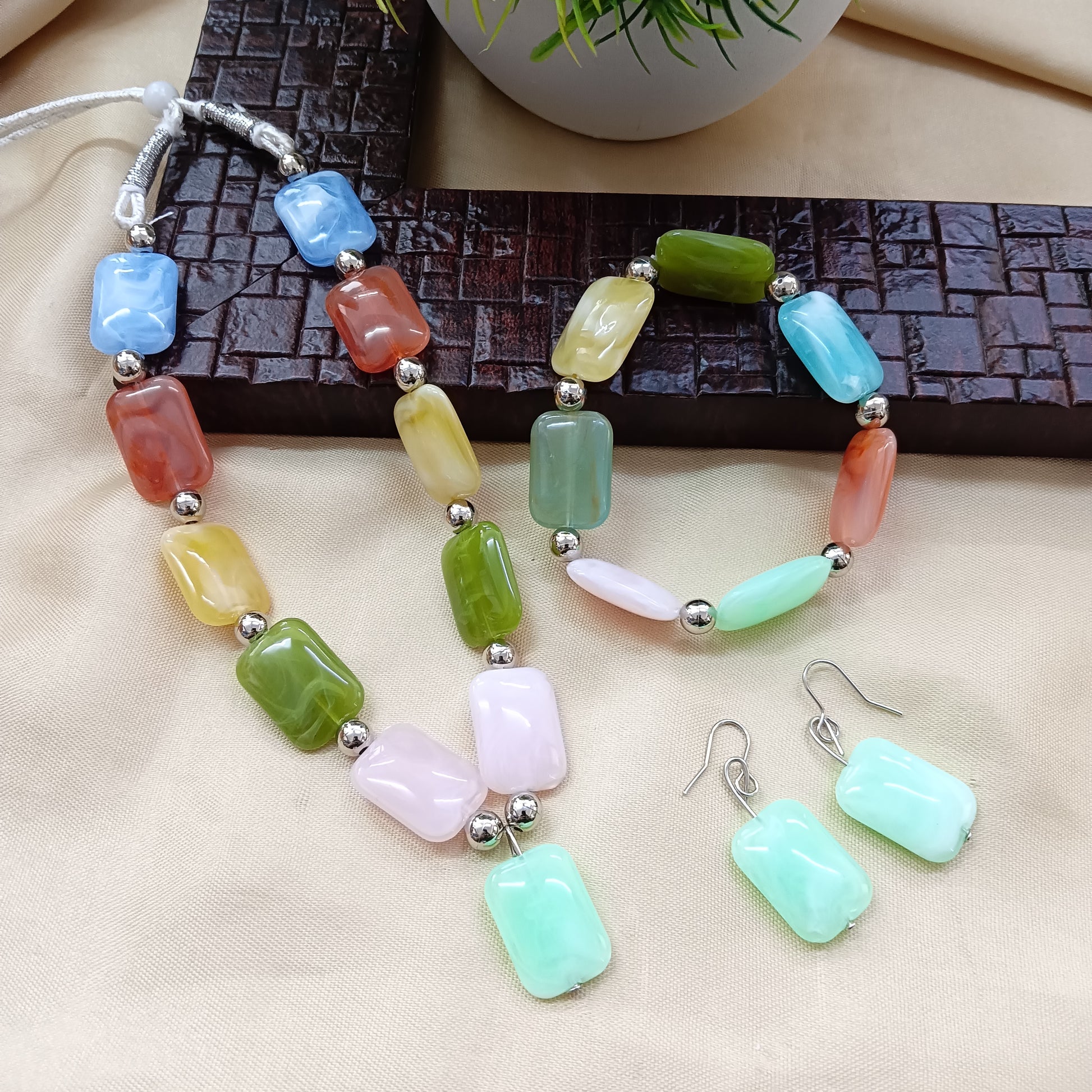 The99Jewel Stylish Necklace Earrings And Bracelet Combo For Girls And Kids