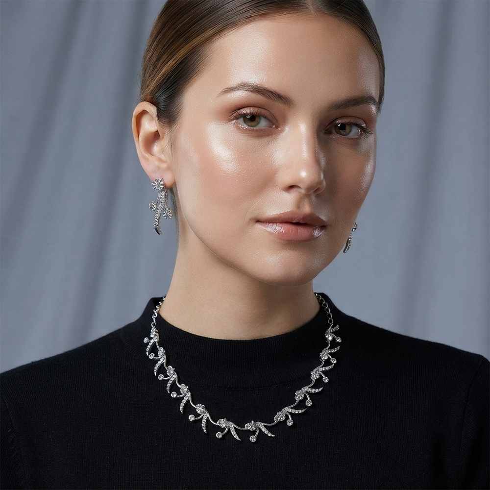 The99Jewel Premium Austrian Stone Necklace Set for Women