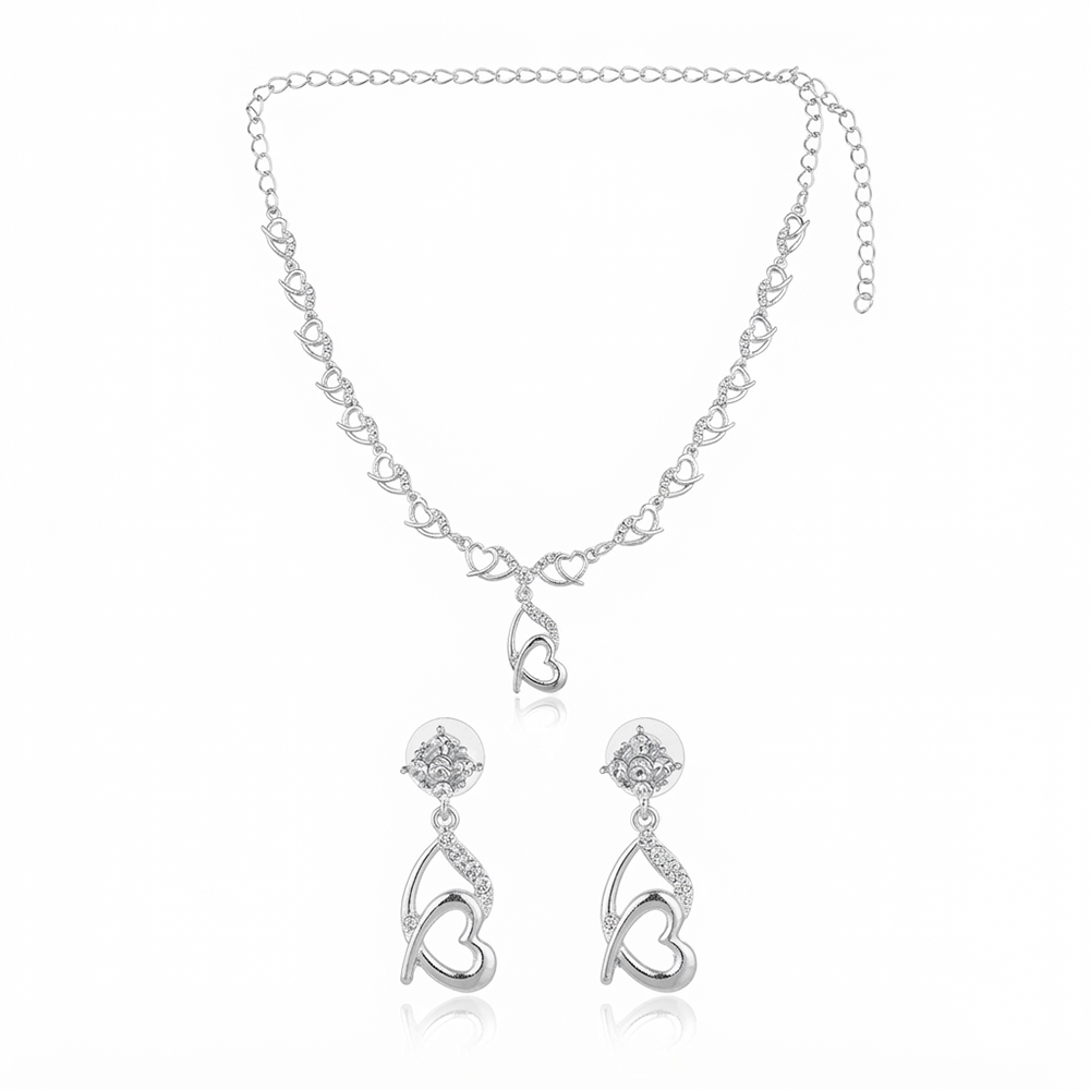 The99Jewel Elegant Austrian Stone Party Wear Necklace Set