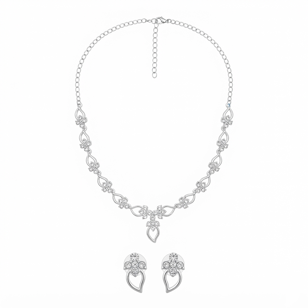 The99Jewel Elegant Austrian Stone Party Wear Necklace Set