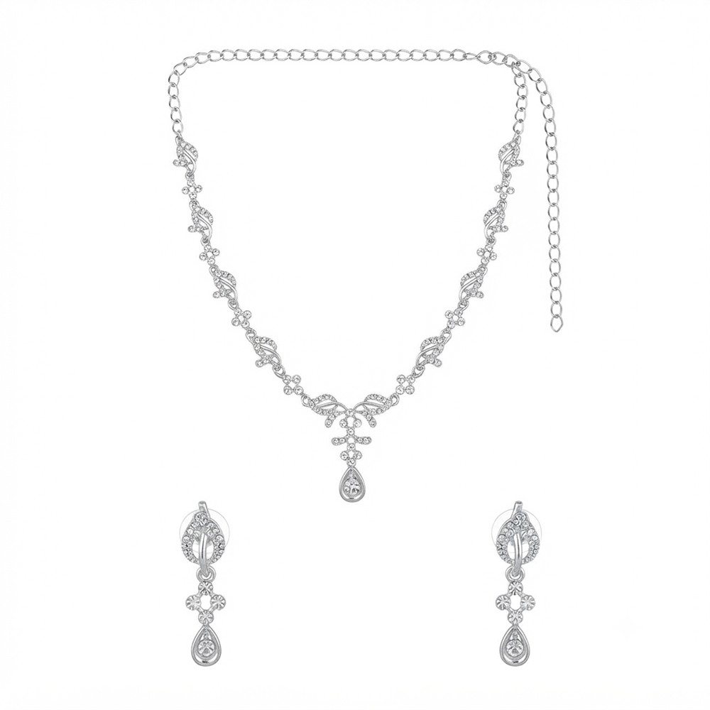 The99Jewel Elegant Austrian Stone Party Wear Necklace Set
