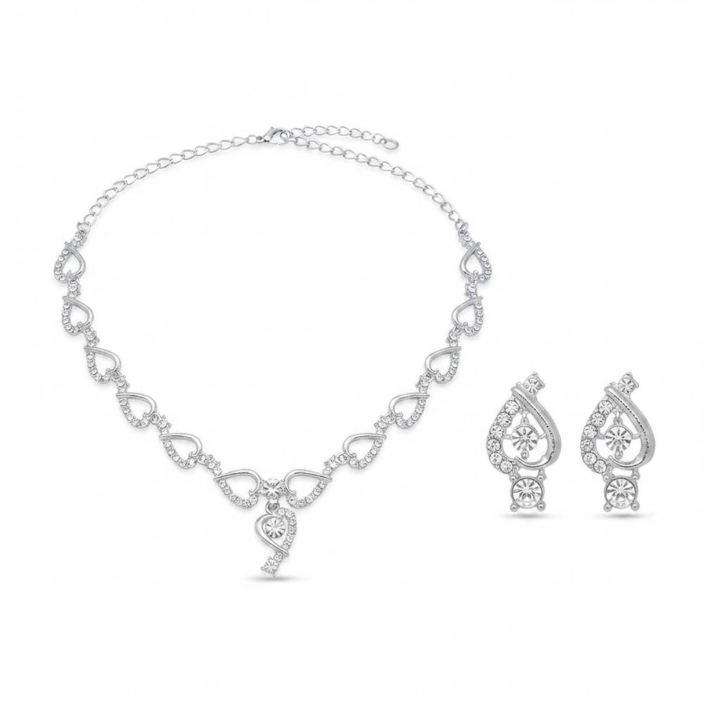The99Jewel Sparkling Austrian Stone Jewellery Set with Earrings