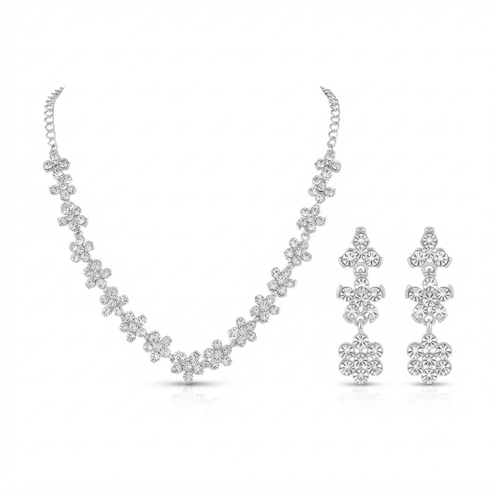 The99Jewel Sparkling Austrian Stone Jewellery Set with Earrings