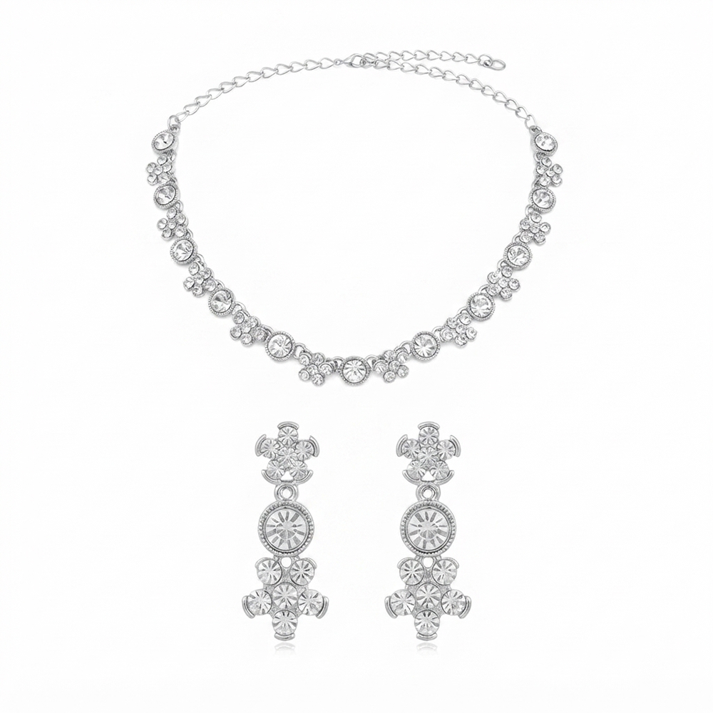 The99Jewel Sparkling Austrian Stone Jewellery Set with Earrings