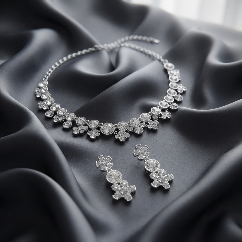 The99Jewel Sparkling Austrian Stone Jewellery Set with Earrings