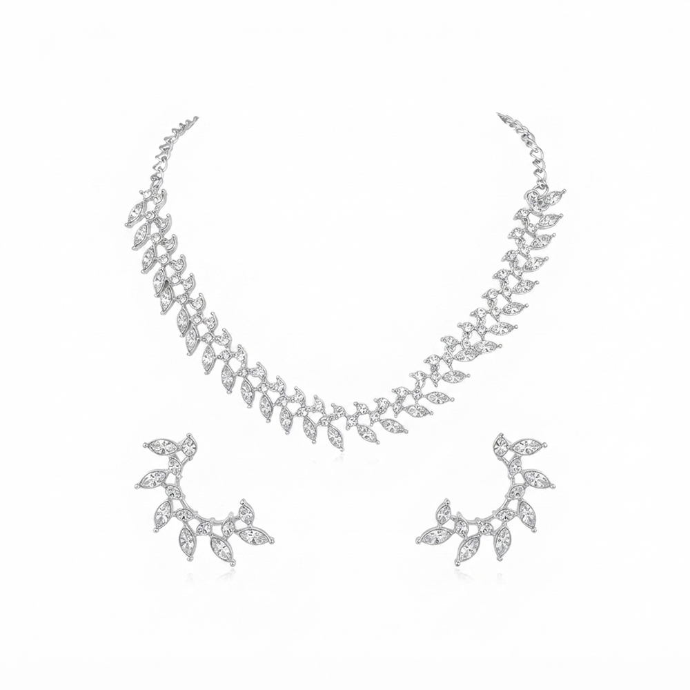 The99Jewel Sparkling Austrian Stone Jewellery Set with Earrings