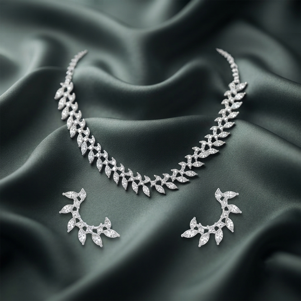 The99Jewel Sparkling Austrian Stone Jewellery Set with Earrings