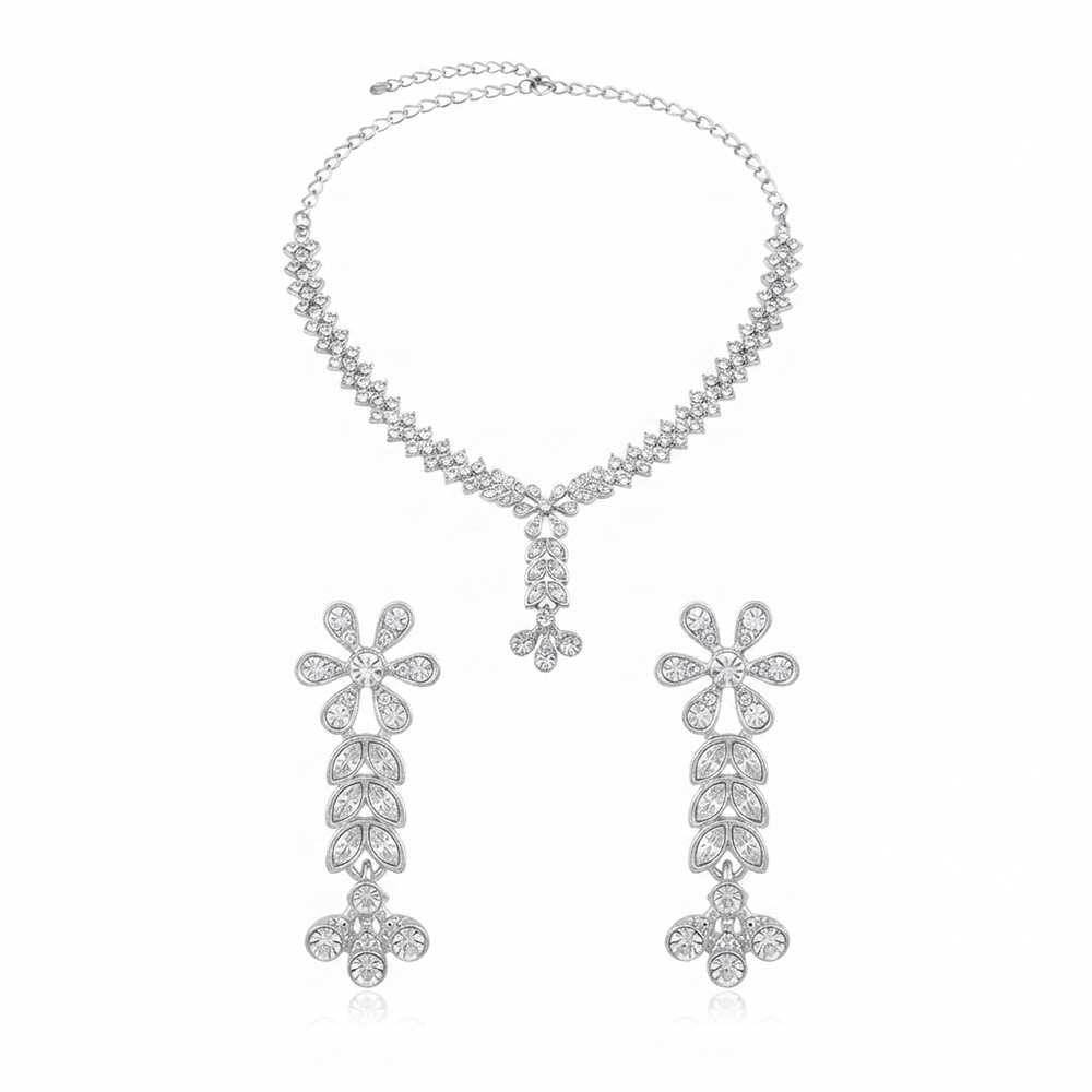 The99Jewel Sparkling Austrian Stone Jewellery Set with Earrings