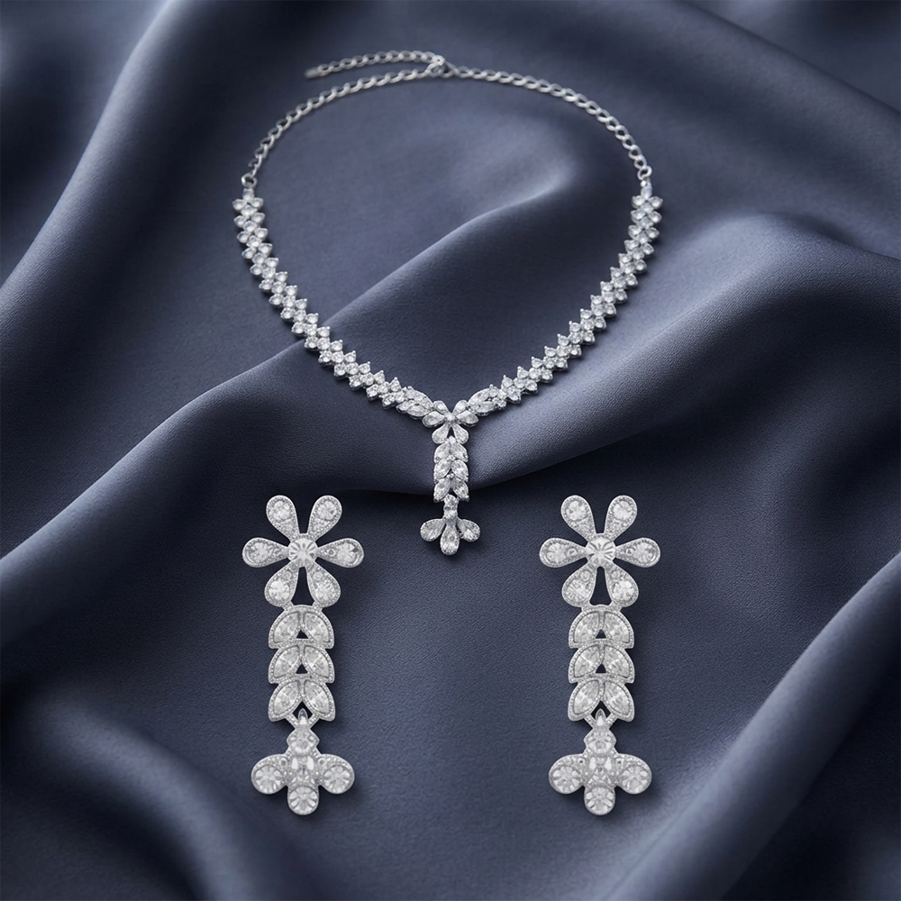 The99Jewel Sparkling Austrian Stone Jewellery Set with Earrings