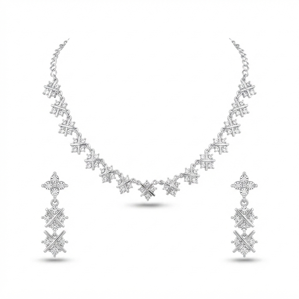 The99Jewel Glamorous Austrian Stone  Necklace Set
