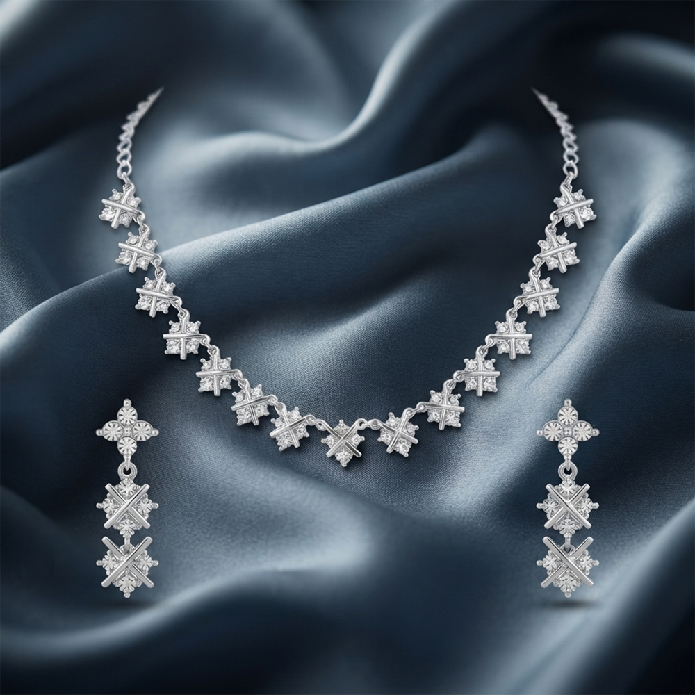 The99Jewel Glamorous Austrian Stone  Necklace Set