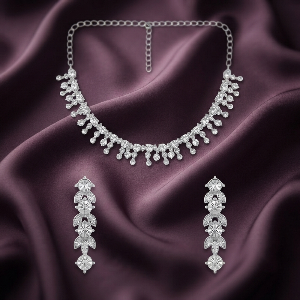 The99Jewel Glamorous Austrian Stone  Necklace Set