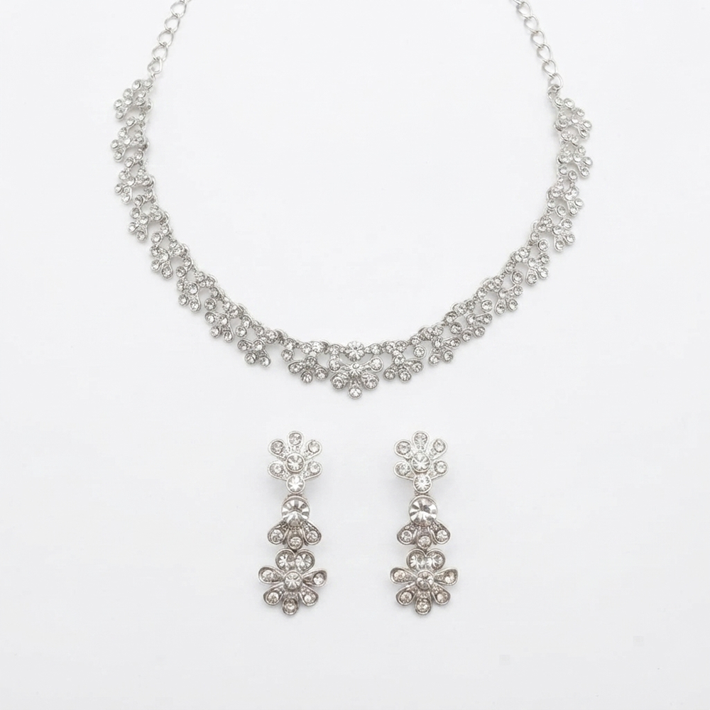 The99Jewel Glamorous Austrian Stone  Necklace Set