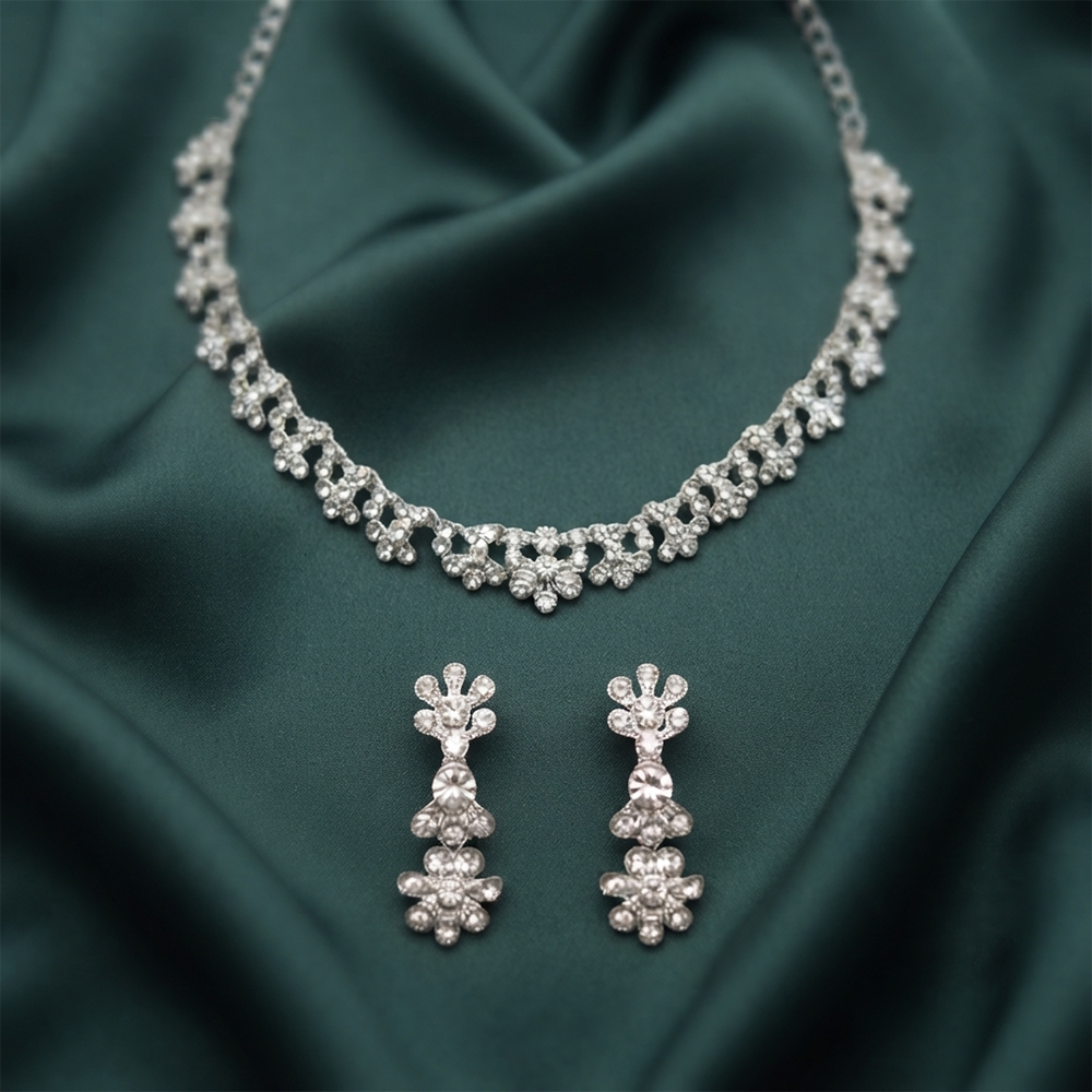 The99Jewel Glamorous Austrian Stone  Necklace Set