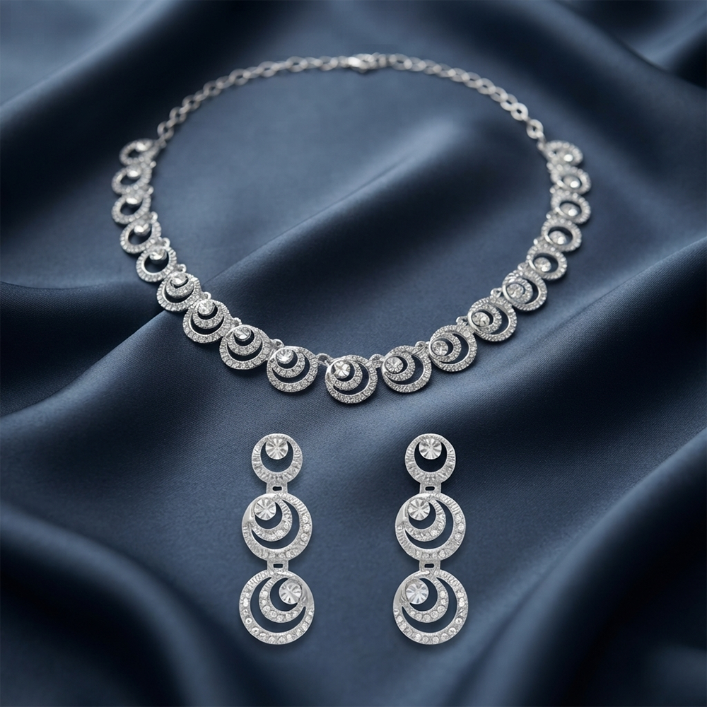 The99Jewel Glamorous Austrian Stone  Necklace Set