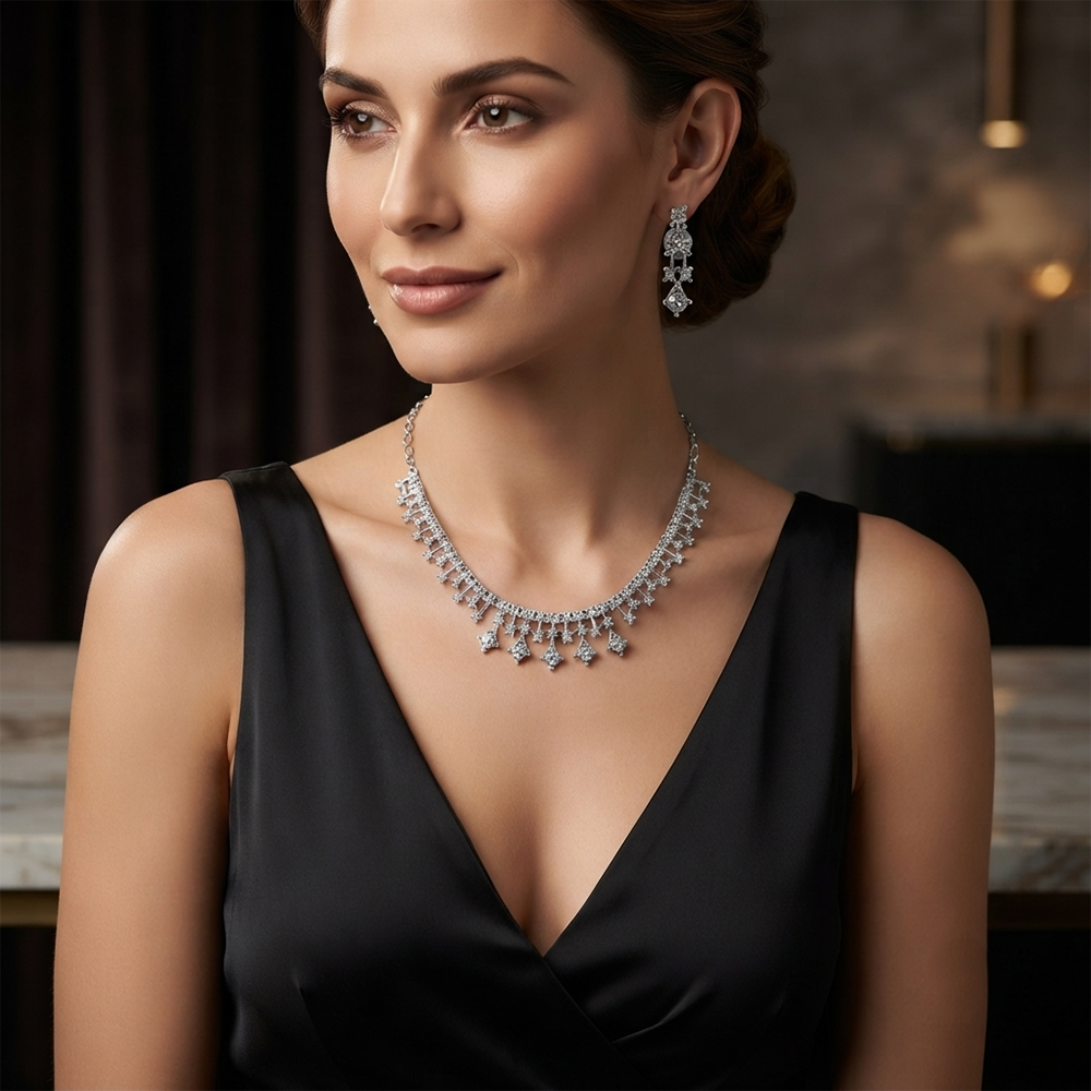 The99Jewel Radiant Austrian Stone Fashion Necklace Set