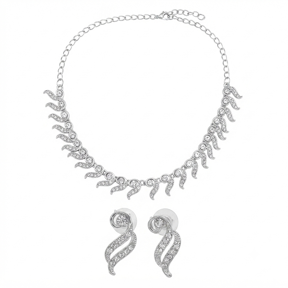 The99Jewel Festive Austrian Stone Statement Jewellery Set