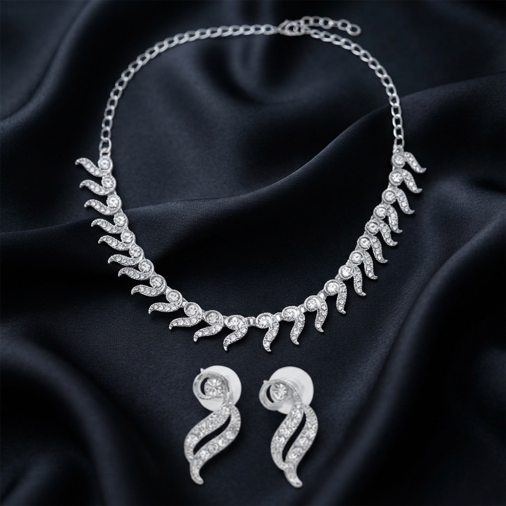 The99Jewel Festive Austrian Stone Statement Jewellery Set
