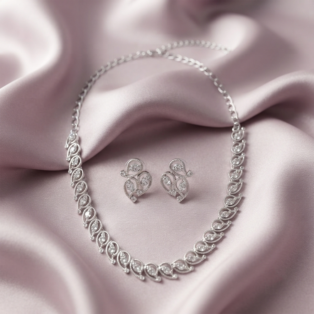 The99Jewel Festive Austrian Stone Statement Jewellery Set