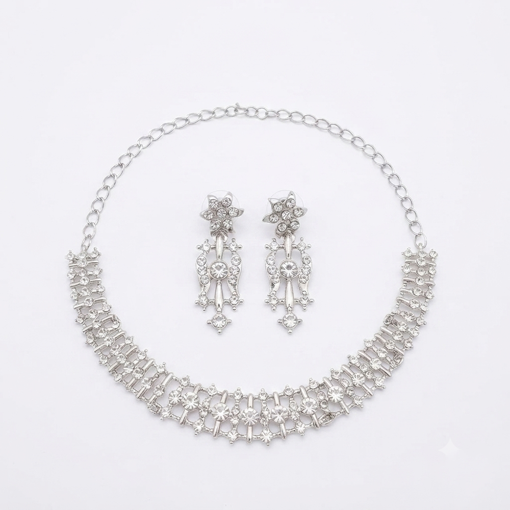 The99Jewel Festive Austrian Stone Statement Jewellery Set