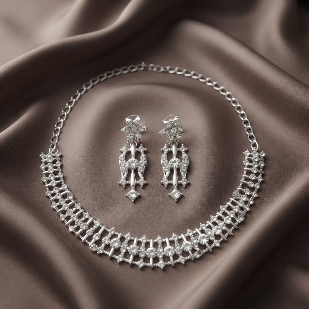 The99Jewel Festive Austrian Stone Statement Jewellery Set