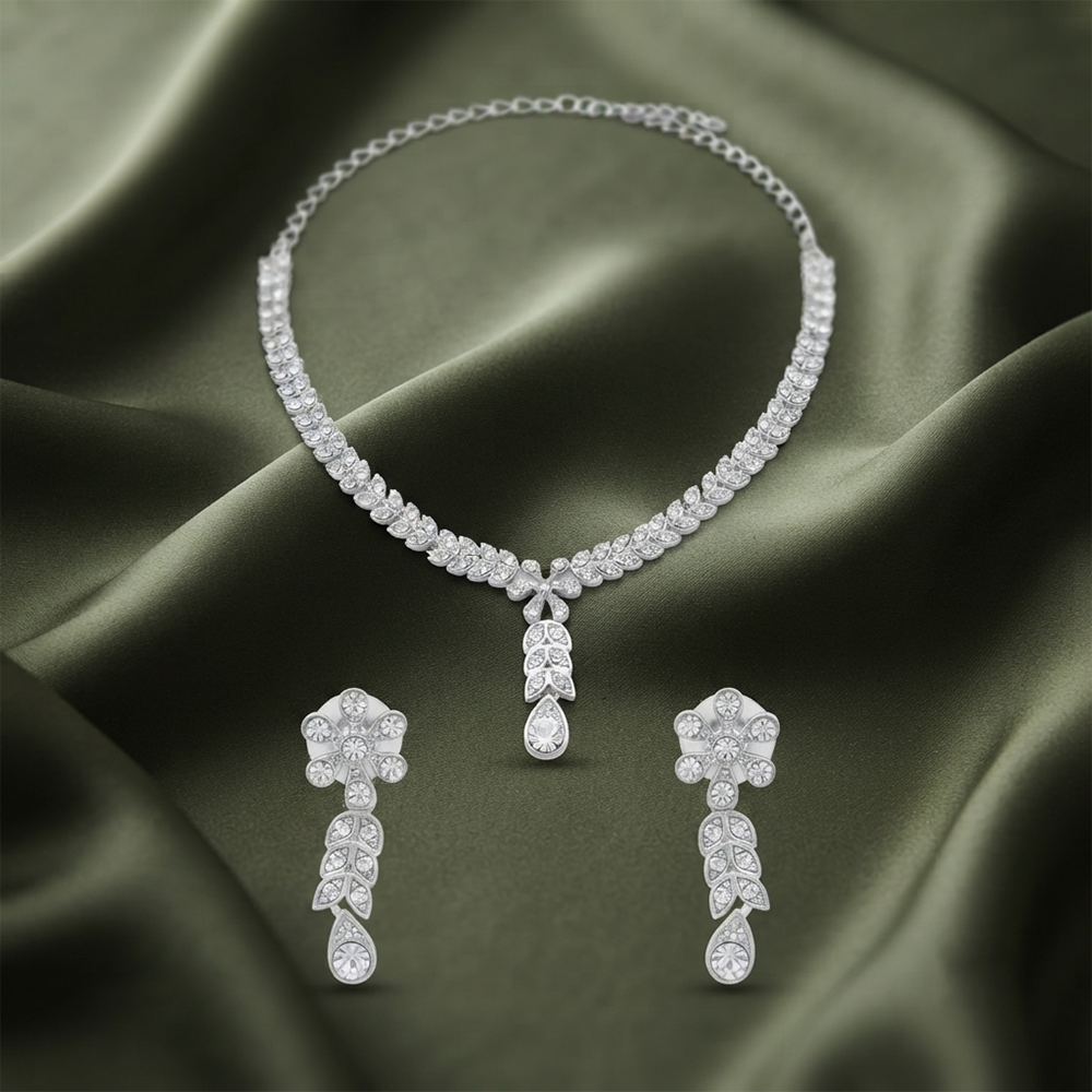 The99Jewel Festive Austrian Stone Statement Jewellery Set